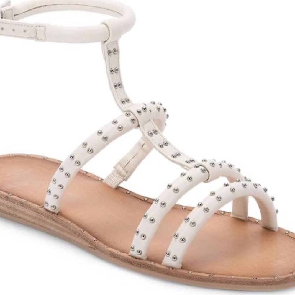 Dolce Vita Kole Studded Gladiator Sandals - Off White Stella